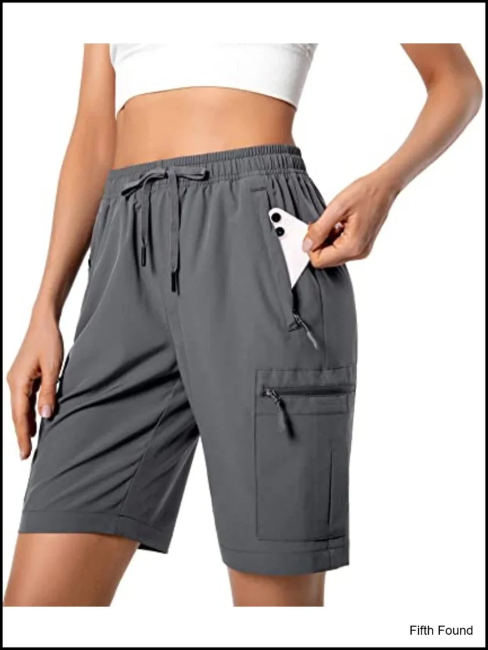Lightweight Water Resistant Hiking Cargo Shorts Quick Dry Athletic Shorts with